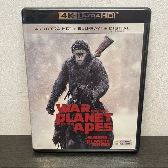 War For The Planet Of The Apes (4K Ultra HD + Blu-ray) W/Slipcover - Picture 1 of 6
